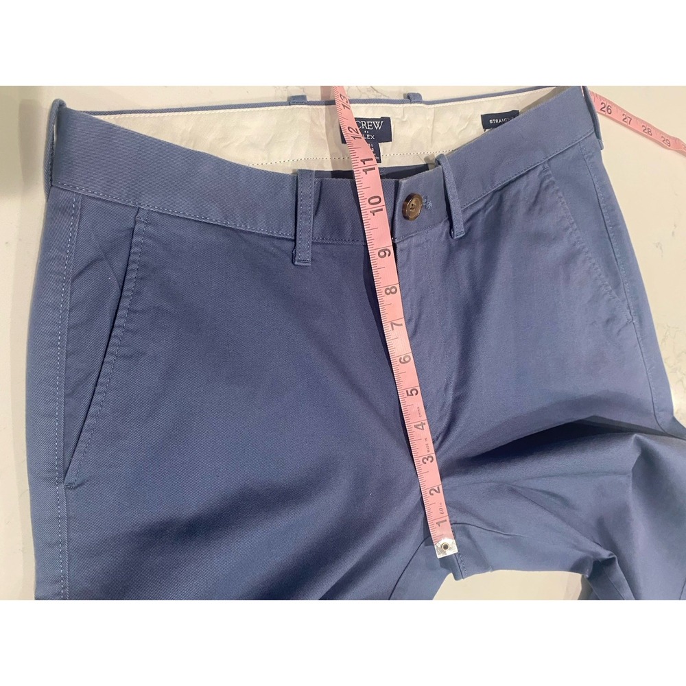 J.Crew Flex Straight Leg Pants W31 L31 Blue Chino Business Casual Office Preppy - Picture 5 of 9